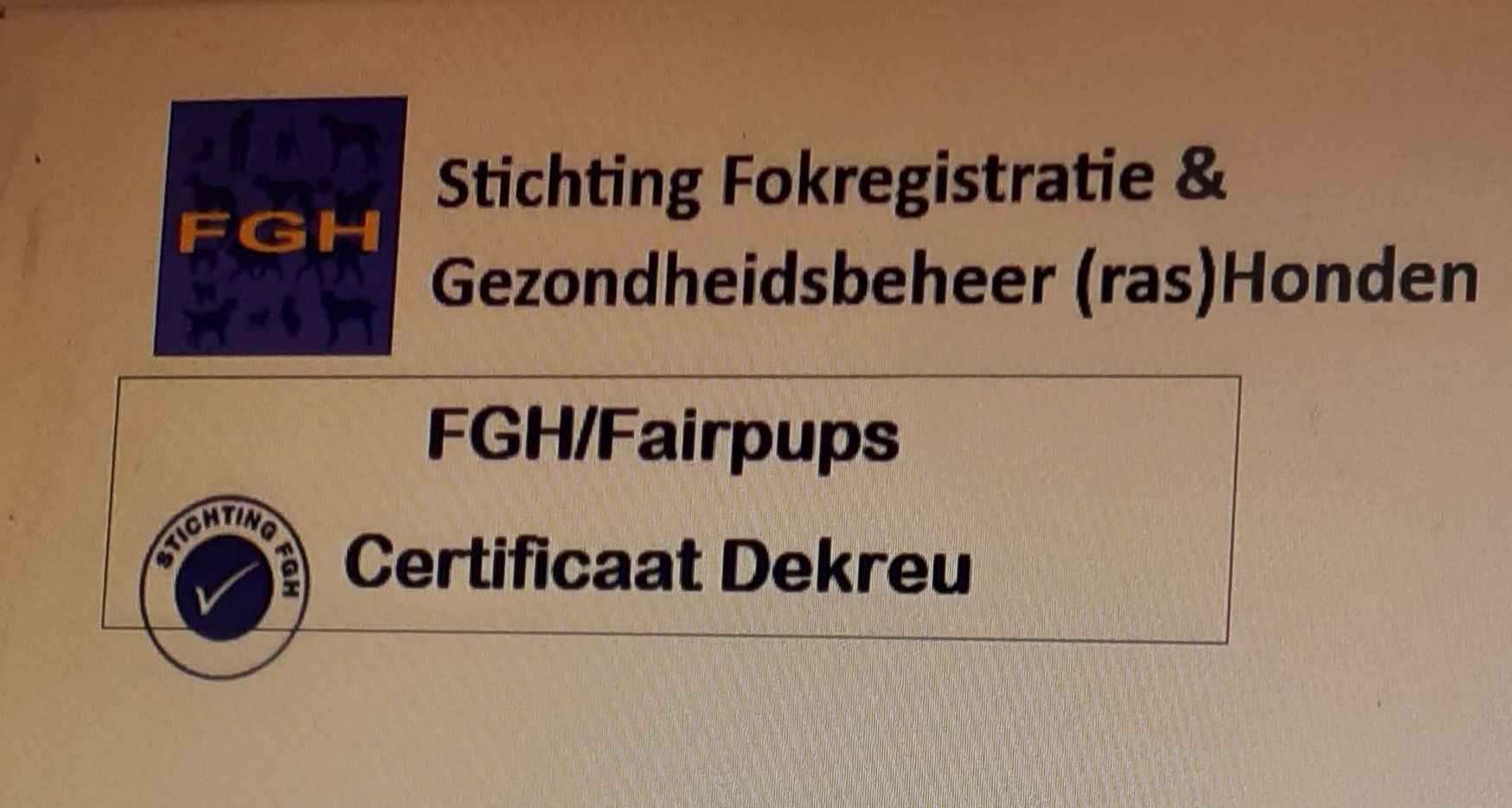 foto dekreu certificaat